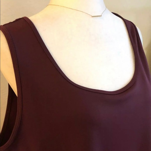 ADIDAS Women's Long Tank COLOR MAROON SIZE 2X NWT (Orig Price $40) - Picture 2 of 5